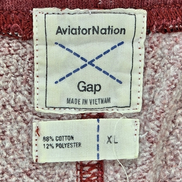 Gap X Aviator Nation Surf Sweatpants Red Drawstring Joggers - Picture 6 of 11